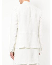 Мужской белый льняной пиджак от Sartorial Monk