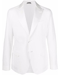 Мужской белый льняной пиджак от Giorgio Armani