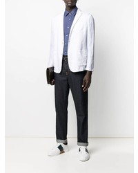 Мужской белый льняной пиджак от Altea