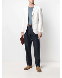 Мужской белый льняной пиджак от Boglioli