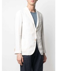 Мужской белый льняной пиджак от Boglioli