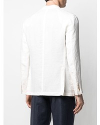 Мужской белый льняной пиджак от Boglioli