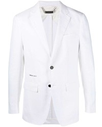 Мужской белый льняной пиджак от Philipp Plein