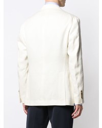Мужской белый льняной пиджак от Brunello Cucinelli