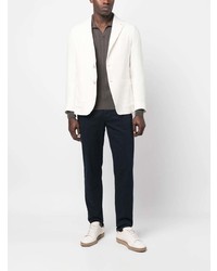 Мужской белый льняной пиджак от Tagliatore