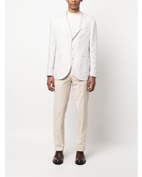 Мужской белый льняной пиджак от Brunello Cucinelli