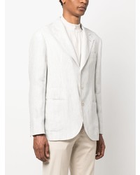 Мужской белый льняной пиджак от Brunello Cucinelli