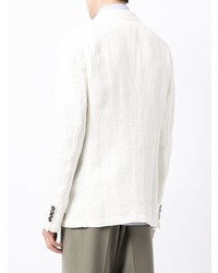 Мужской белый льняной пиджак от Giorgio Armani