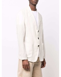 Мужской белый льняной пиджак от Barena