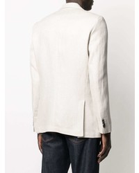 Мужской белый льняной пиджак от BOSS