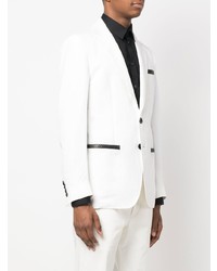 Мужской белый льняной пиджак от Billionaire