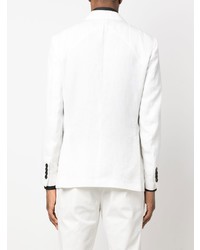 Мужской белый льняной пиджак от Billionaire