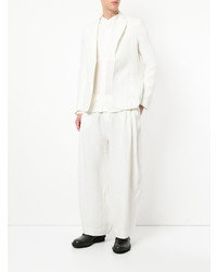 Мужской белый льняной пиджак от Sartorial Monk