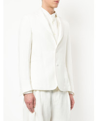 Мужской белый льняной пиджак от Sartorial Monk