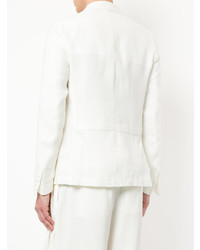 Мужской белый льняной пиджак от Sartorial Monk