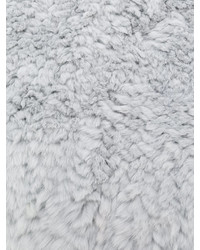 Женский белый меховой шарф от Yves Salomon