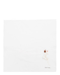 Белый нагрудный платок с принтом от Paul Smith