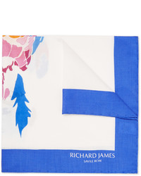 Белый нагрудный платок с принтом от Richard James