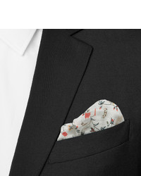 Белый нагрудный платок с цветочным принтом от Paul Smith
