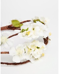 Белый ободок/повязка с цветочным принтом от N.