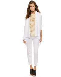 Женский белый открытый кардиган от Vince