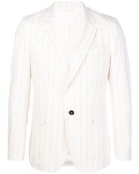 Мужской белый пиджак в вертикальную полоску от Ann Demeulemeester