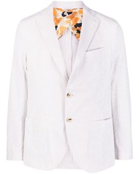 Мужской белый пиджак в вертикальную полоску от Manuel Ritz