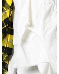Женский белый пиджак в шотландскую клетку от Comme des Garcons
