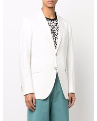 Мужской белый пиджак с "огурцами" от Etro