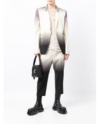 Мужской белый пиджак с принтом от Rick Owens