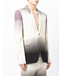 Мужской белый пиджак с принтом от Rick Owens