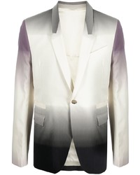 Мужской белый пиджак с принтом от Rick Owens