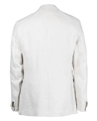 Мужской белый пиджак с узором "в ёлочку" от Man On The Boon.
