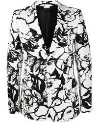 Мужской белый пиджак с цветочным принтом от Comme Des Garcons Homme Plus