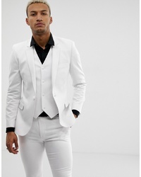 Мужской белый пиджак от ASOS DESIGN