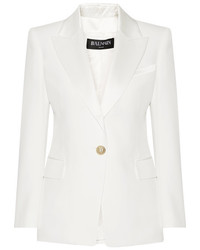 Женский белый пиджак от Balmain