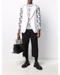 Мужской белый пиджак от Comme Des Garcons SHIRT
