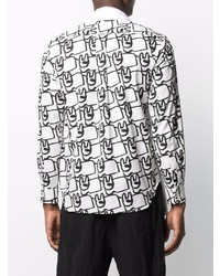 Мужской белый пиджак от Comme Des Garcons SHIRT