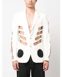 Мужской белый пиджак от Walter Van Beirendonck