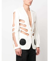 Мужской белый пиджак от Walter Van Beirendonck