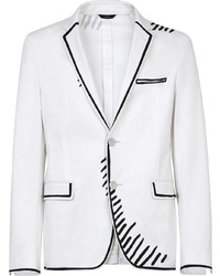 Мужской белый пиджак от Fendi