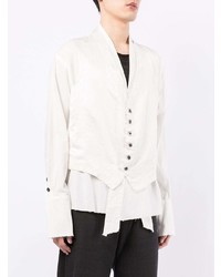 Мужской белый пиджак от Greg Lauren