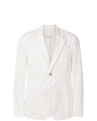 Мужской белый пиджак от Maison Margiela
