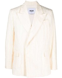 Мужской белый пиджак от MSGM