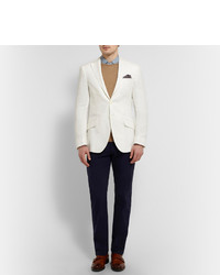 Мужской белый пиджак от Richard James