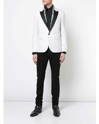 Мужской белый пиджак от Amiri