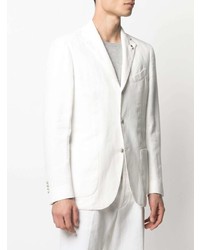 Мужской белый пиджак от Lardini