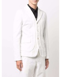 Мужской белый пиджак от Black Comme Des Garçons