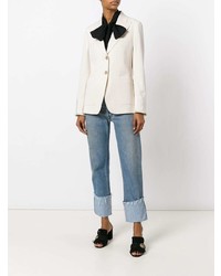 Женский белый пиджак от Gucci