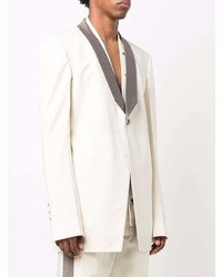 Мужской белый пиджак от Rick Owens